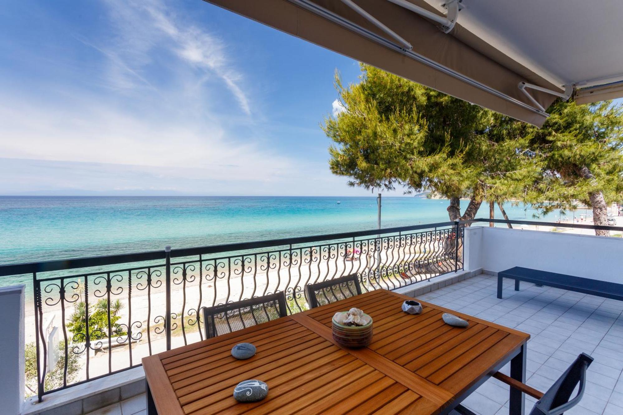 Apartment Sunset Amazing Sea View- With Fireplace -starlink Wifi Siviri