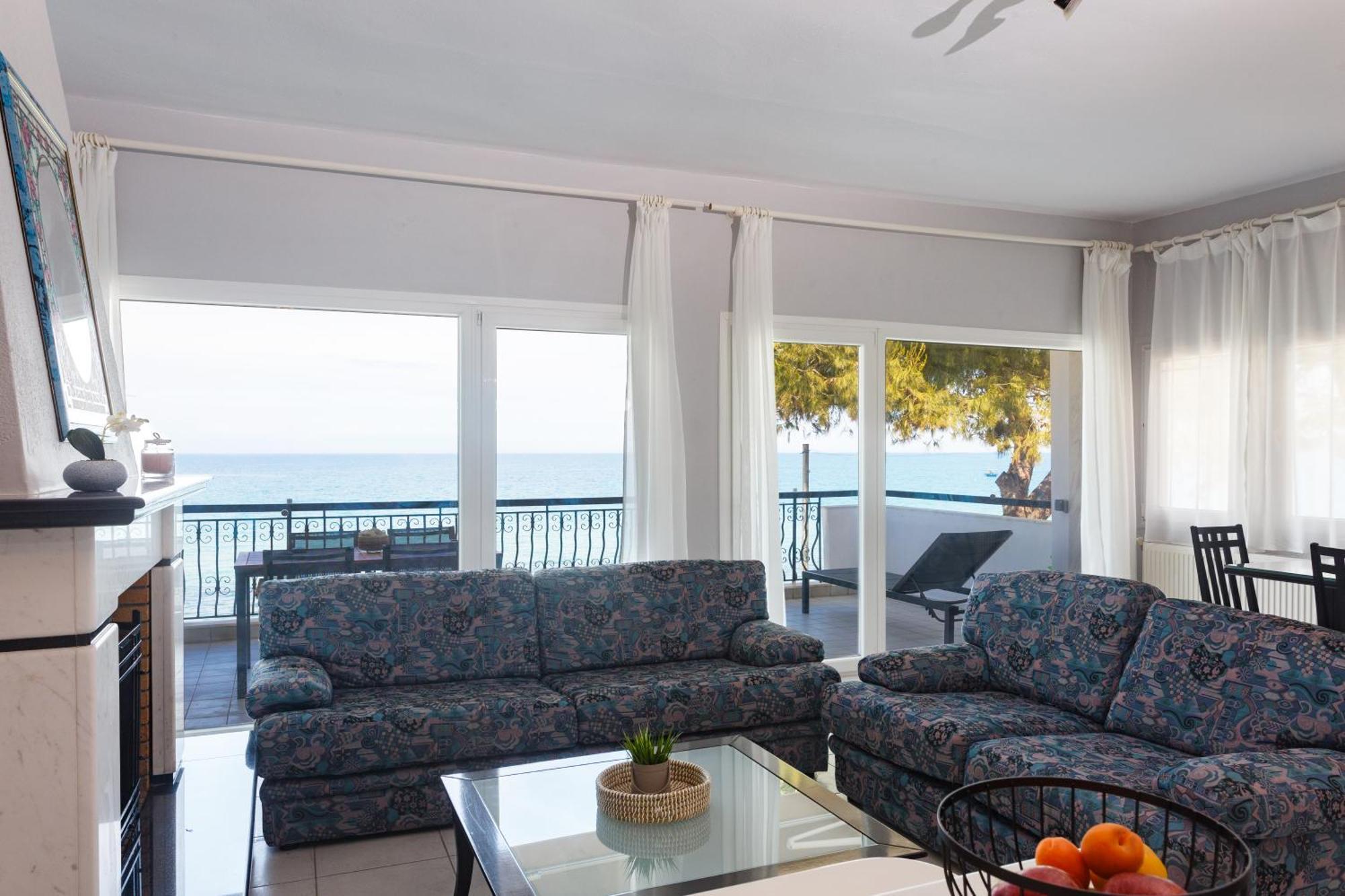 Sunset Amazing Sea View- With Fireplace -starlink Wifi Siviri